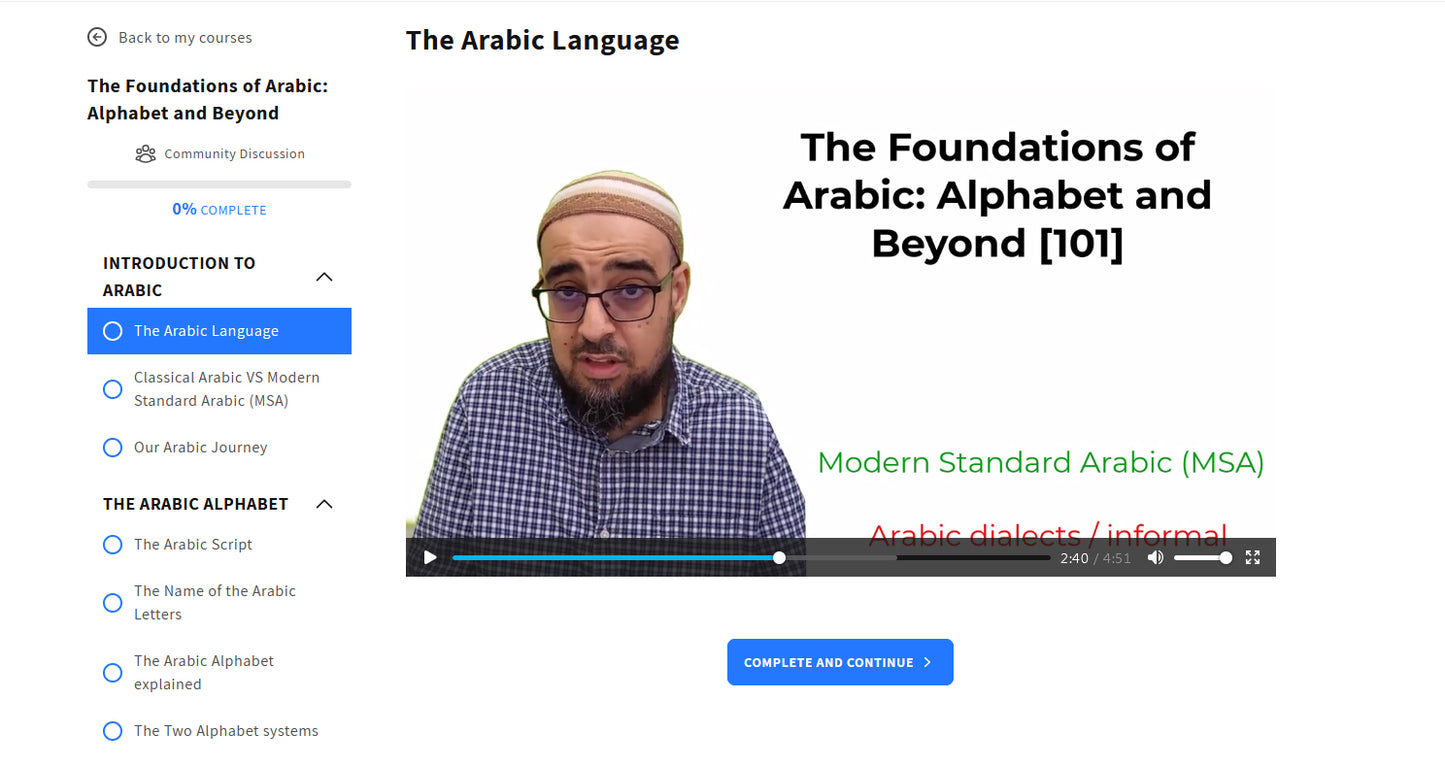 The Foundations of Arabic: Alphabet and Beyond