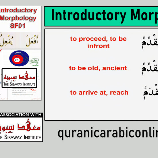 Arabic Morphology for Beginners